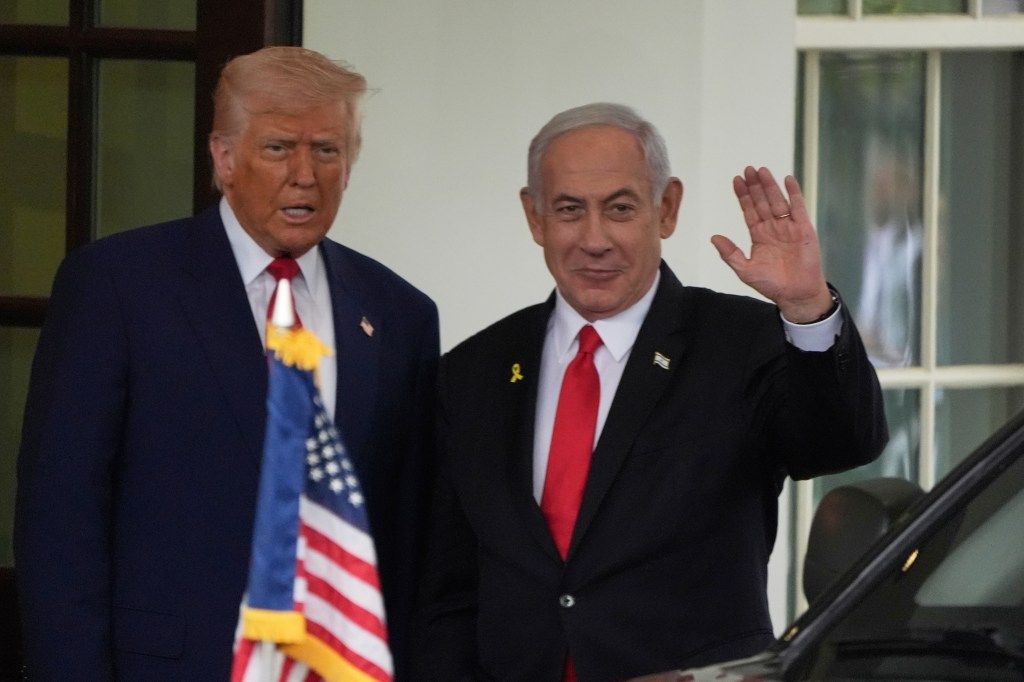 Donald Trump and Benjamin Netanyahu