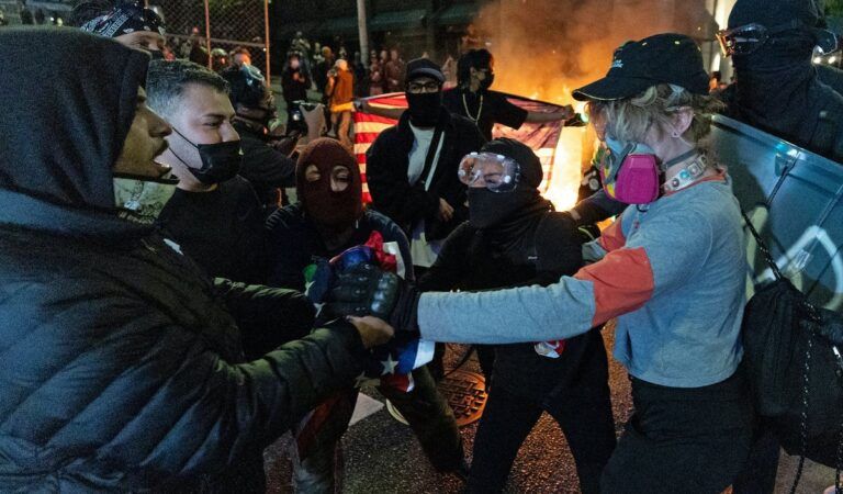 Left-wing activist arrested in brutal attack on reporter at anti-ICE protest in Seattle