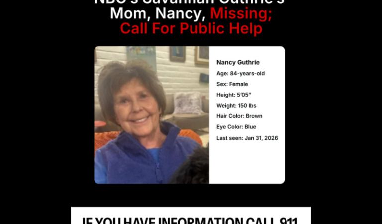 News outlets report receiving possible ransom note in Nancy Guthrie case