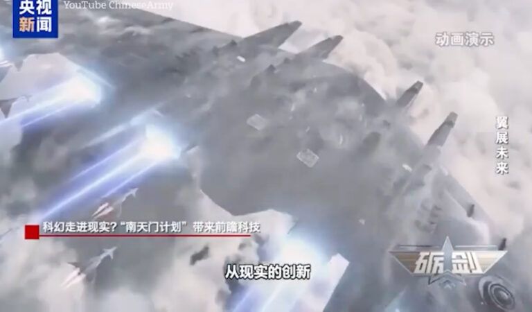 China teases futuristic ‘Star Wars’ space warship that would deploy jets, missiles
