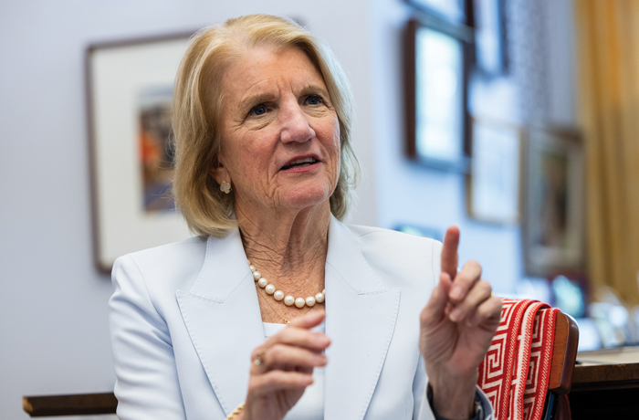 Sen. Shelley Moore Capito (R-WV) (Photograph by Graeme Jennings/Washington Examiner)