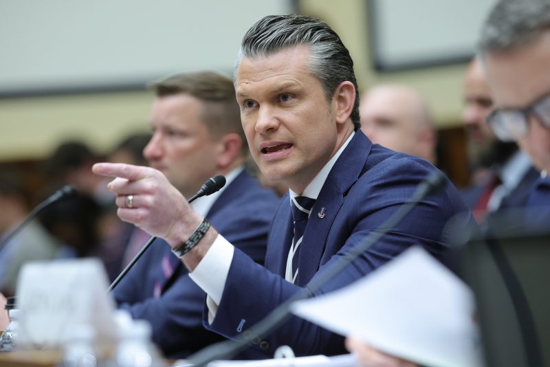 WASHINGTON, DC - APRIL 29: U.S. Secretary of Defense Pete Hegseth testifies before the House Armed Services Committee in the Rayburn House Office Building on April 29, 2026 in Washington, DC. Hegseth testified on the Department of Defense Fiscal Year 2027 Budget Request. (Photo by Kevin Dietsch/Getty Images)