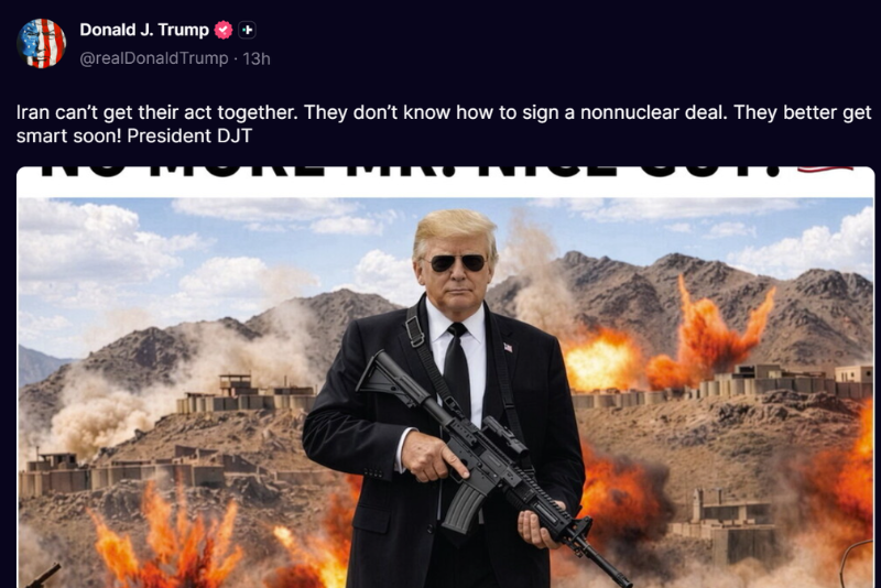 (Photo via: President Donald Trump – Truth Social post – 4/29)