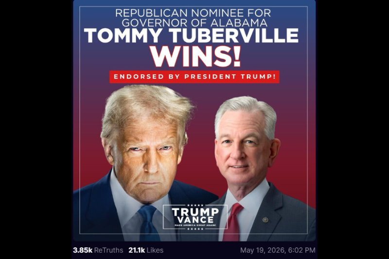 President Donald Trump Truth Social post