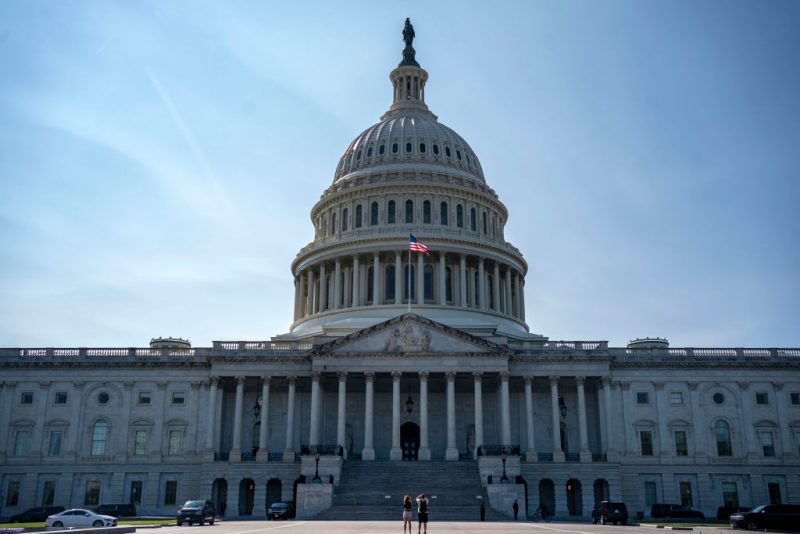 WASHINGTON, DC - SEPTEMBER 09: An exterior view of the U.S. Capitol on September 9, 2024 in Washington, DC. Members of the Senate and U.S. House of Representatives return to the Nation's capitol, following their August recess.(Photo by Bonnie Cash/Getty Images)