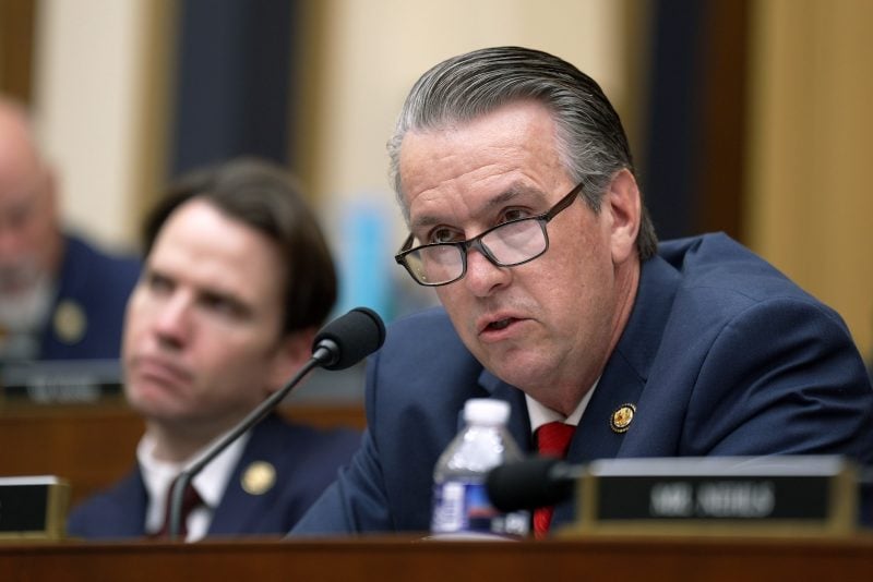 WASHINGTON, DC - JANUARY 22: U.S. Rep. Barry Moore (R-AL) questions Special Counsel Jack Smith as he testifies during a hearing before the House Judiciary Committee in the Rayburn House Office Building on Capitol Hill on January 22, 2026 in Washington, DC. Smith testified on his team's federal criminal investigations into President Donald Trump which included 2020 election interference and classified documents. (Photo by Al Drago/Getty Images)