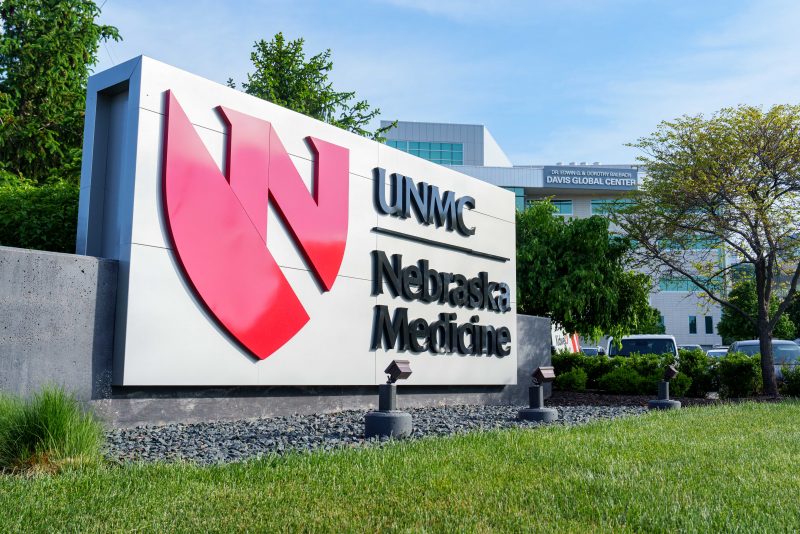 OMAHA, NEBRASKA - MAY 11: The Davis Global Center at the University of Nebraska Medical Center campus, which holds the National Quarantine Unit, is seen on May 11, 2026 in Omaha, Nebraska. The cruise ship MV Hondius, which had three passengers die from Hantavirus last month and eight more reported cases, arrived on Sunday May 10 in Tenerife, part of the Canary Islands, Spain, where the remaining passengers were repatriated to their respective countries. 16 American passengers, none of whom were experiencing Hantavirus symptoms, were brought to the National Quarantine Unit at the Omaha-based University of Nebraska Medical Center to be isolated and monitored. (Photo by Dylan Widger/Getty Images)