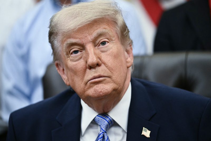 US President Donald Trump speaks during an announcement with Environmental Protection Agency (EPA) Administrator Lee Zeldin in the Oval Office of the White House in Washington, DC on May 21, 2026. (Photo by Kent NISHIMURA / AFP via Getty Images)