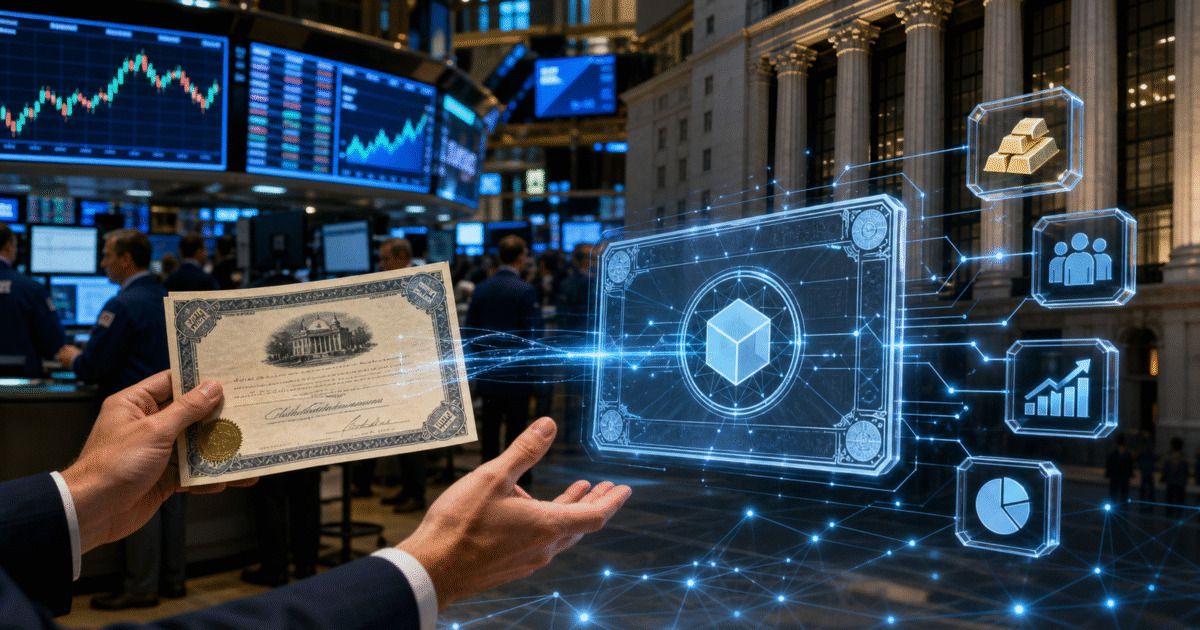 Tokenized securities moving through regulated exchange and clearing infrastructure