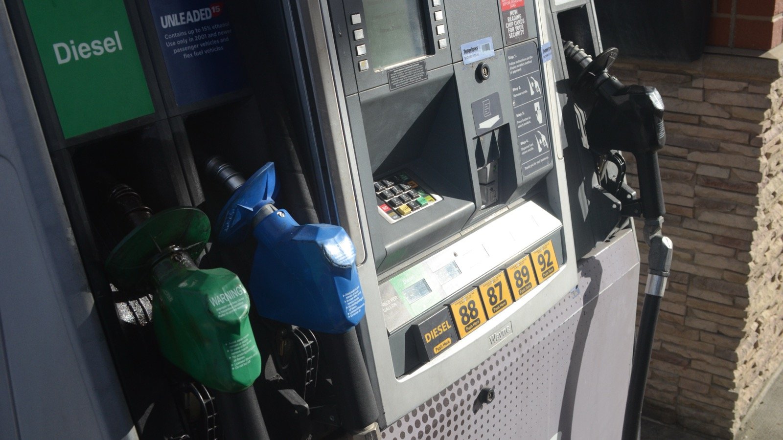 Gas pump at a Thorntons station