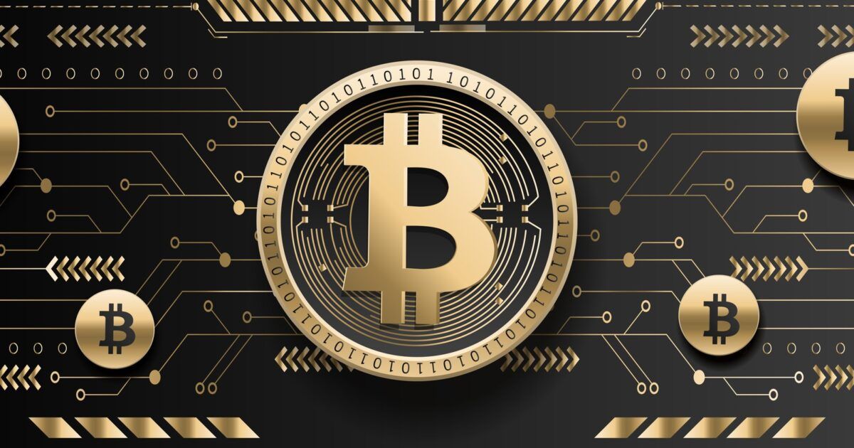 A gold-colored Bitcoin coin for a story about accumulation during a drawdown.