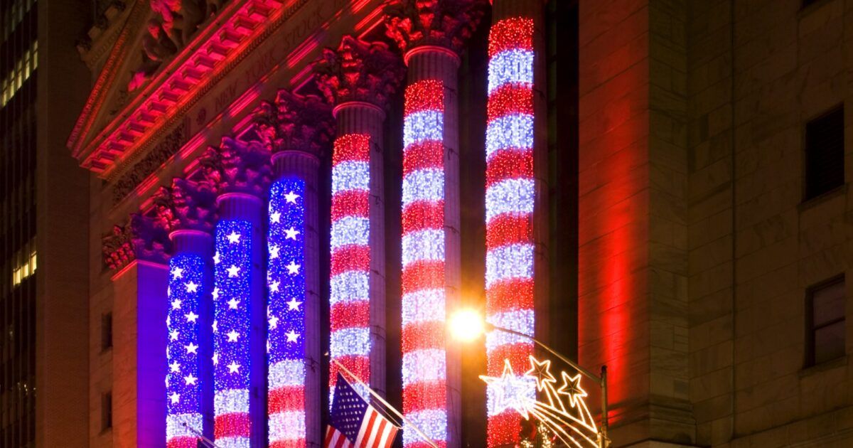 New York Stock Exchange on Wall Street for an Ethereum institutional adoption story.