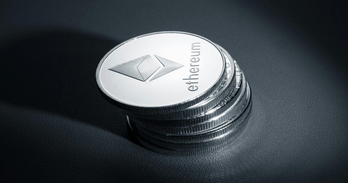 Real rights-safe Pexels photo of stacked Ethereum coins for a Maker collateral and ETH debt story.