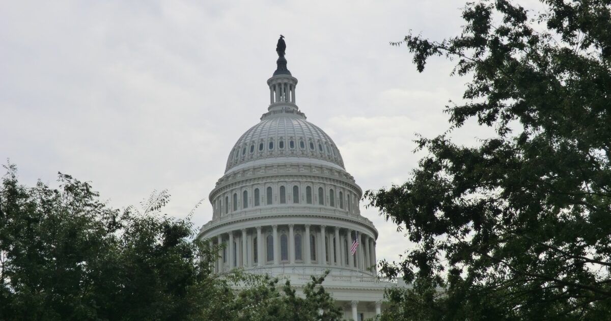 Exterior of the United States Capitol for a crypto super PAC primary-election story.