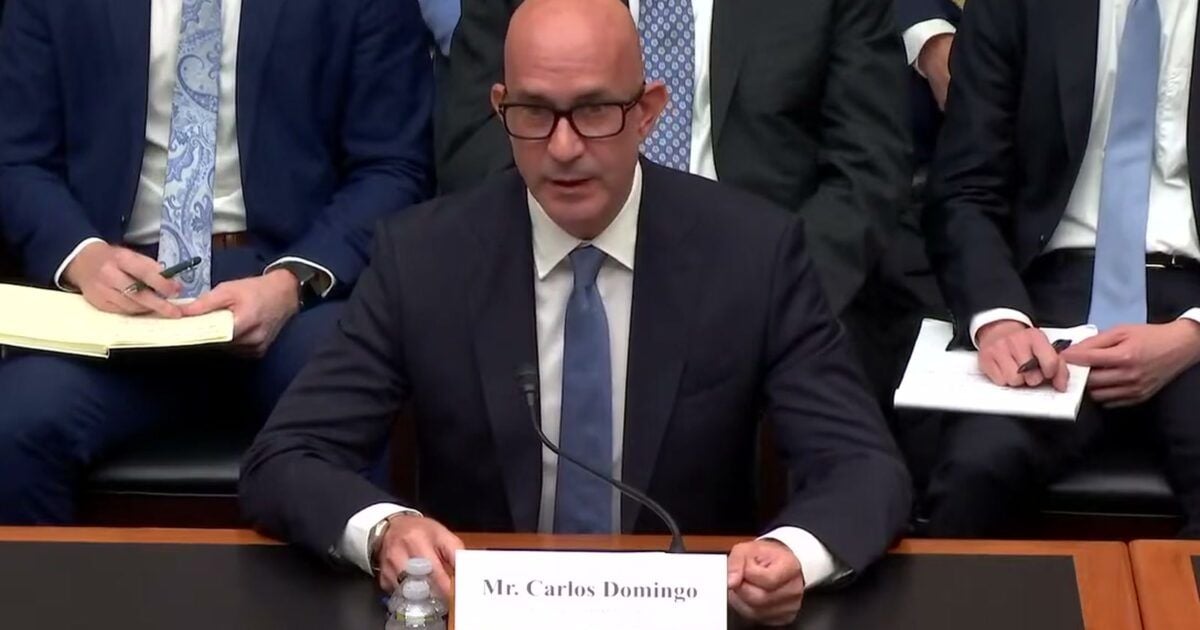 Securitize co-founder and CEO Carlos Domingo testifying before Congress