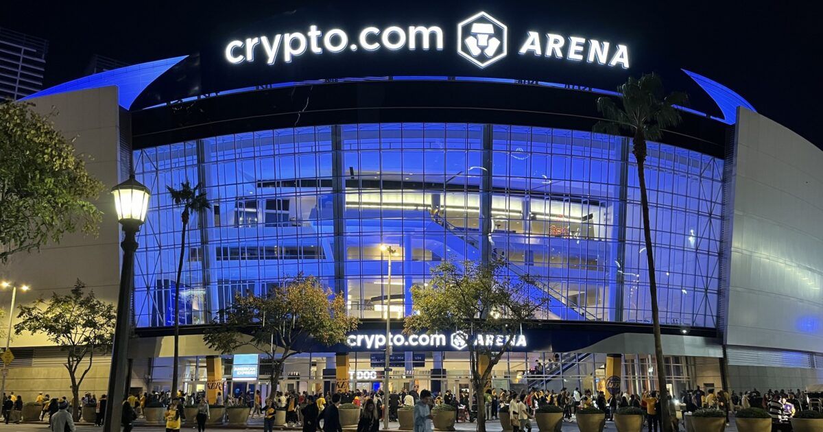 Crypto.com Arena exterior in Los Angeles