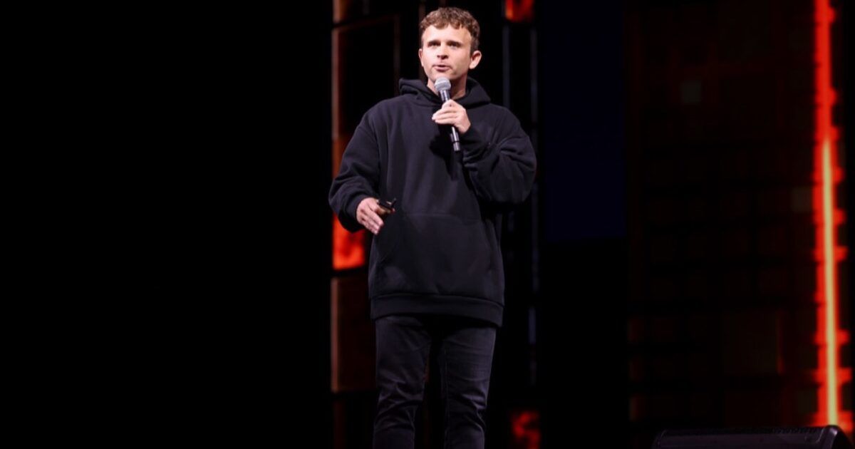 Jack Mallers speaking onstage at Bitcoin 2025 in Las Vegas