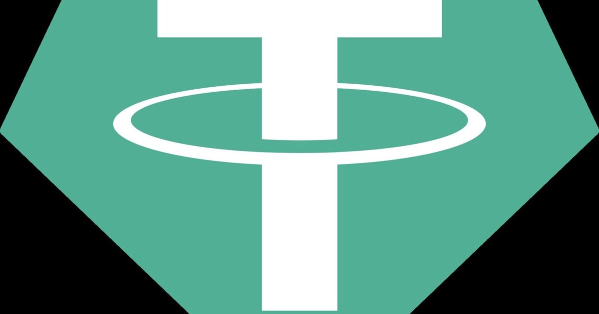 Tether USDT logo representing the largest stablecoin in a story about market supply.