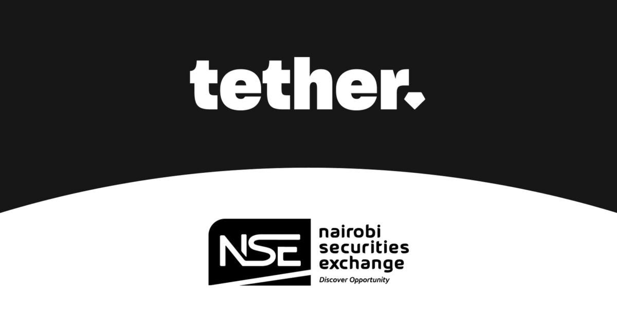 Official Tether and Nairobi Securities Exchange partnership graphic