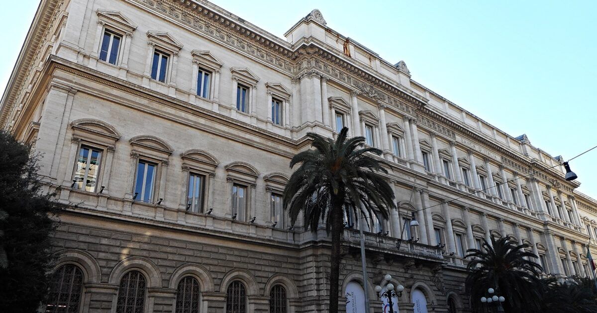 Palazzo Koch in Rome, headquarters of the Bank of Italy