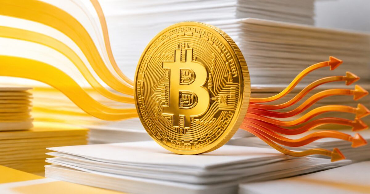 Bitcoin coin amid reversing institutional fund flows
