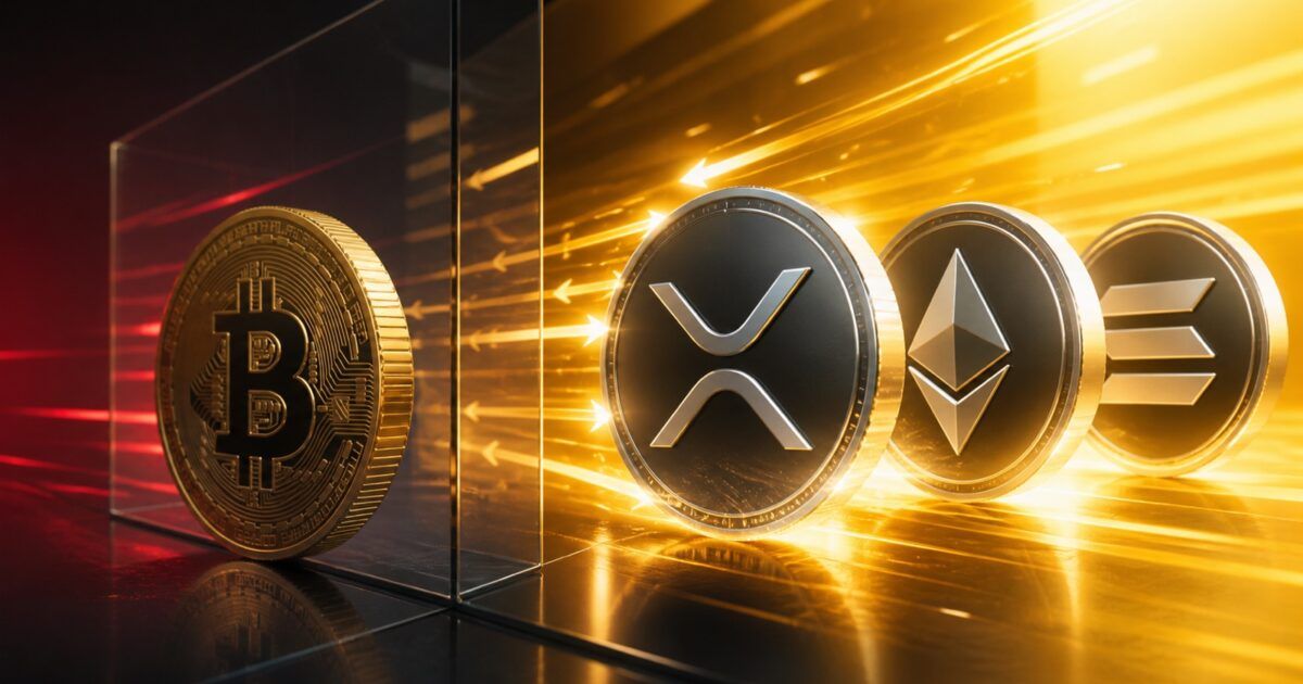 Bitcoin separated from XRP Ethereum and Solana as major crypto ETF flows diverge