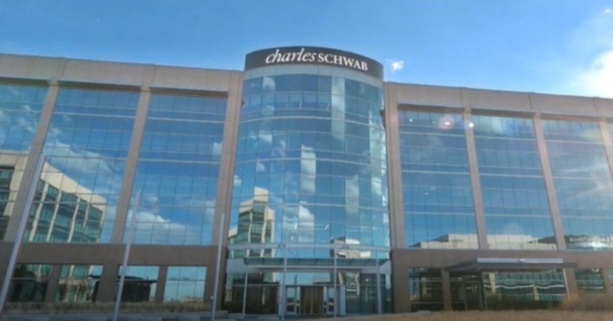 Charles Schwab corporate campus as the brokerage prepares to add Solana, Avalanche and Chainlink trading