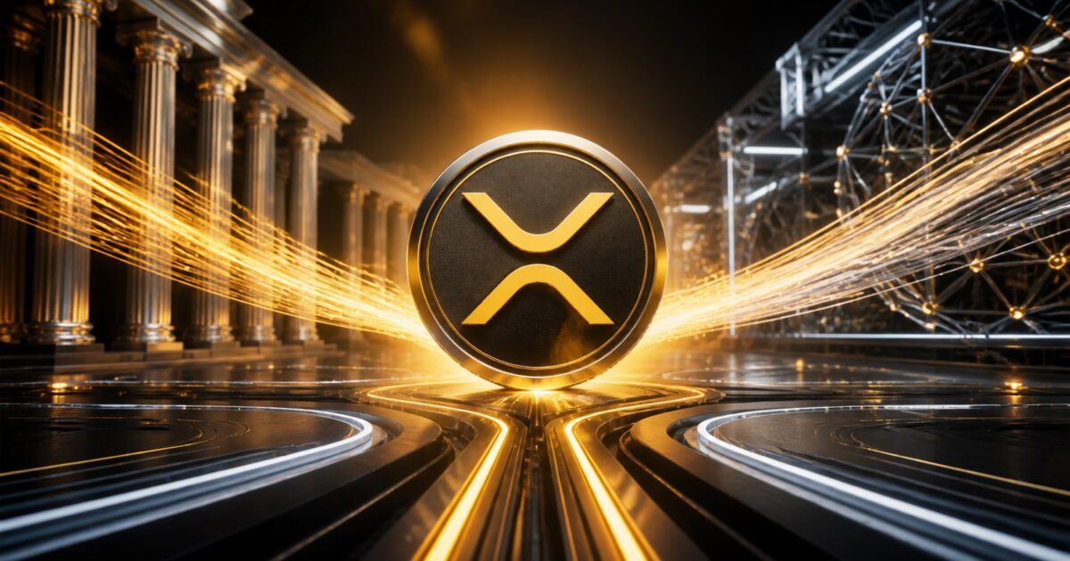 XRP symbol between banking and institutional market infrastructure