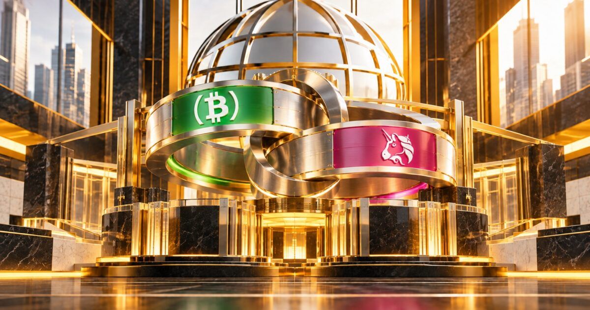Bitcoin Cash and Uniswap symbols in an institutional futures setting