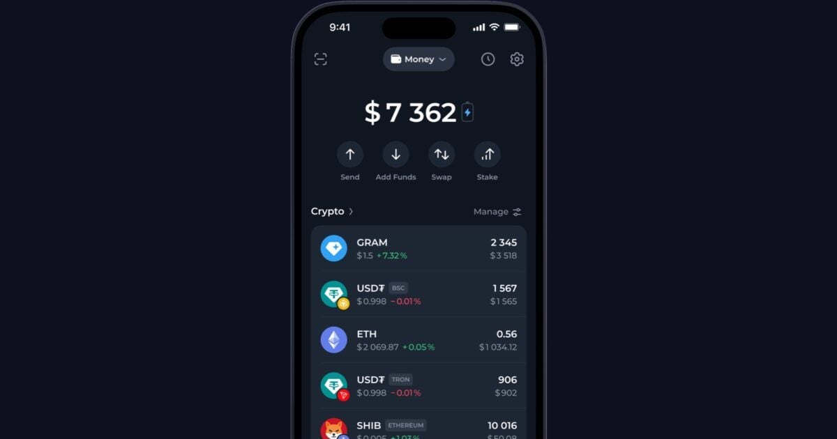 Official Keeper product image showing its multichain self-custody wallet interface
