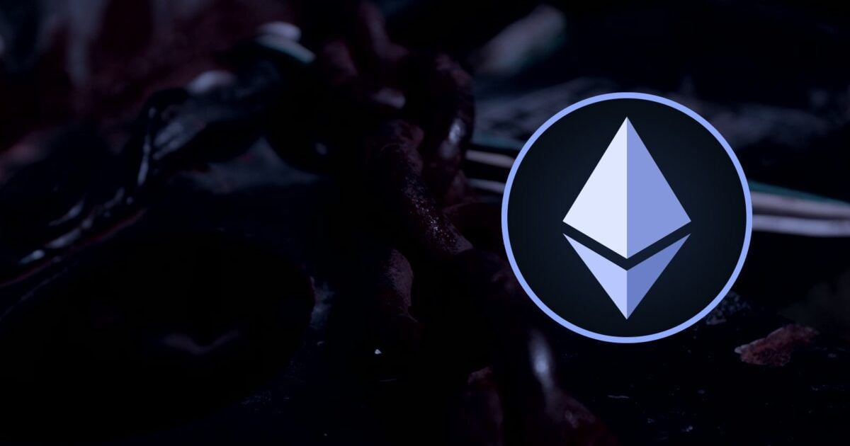 Broken rusted chain beside the Ethereum symbol illustrating an exposed legacy NFT approval