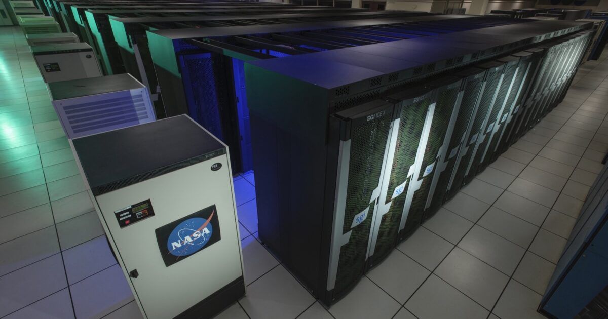 NASA Pleiades supercomputer facility illustrating large-scale computing infrastructure
