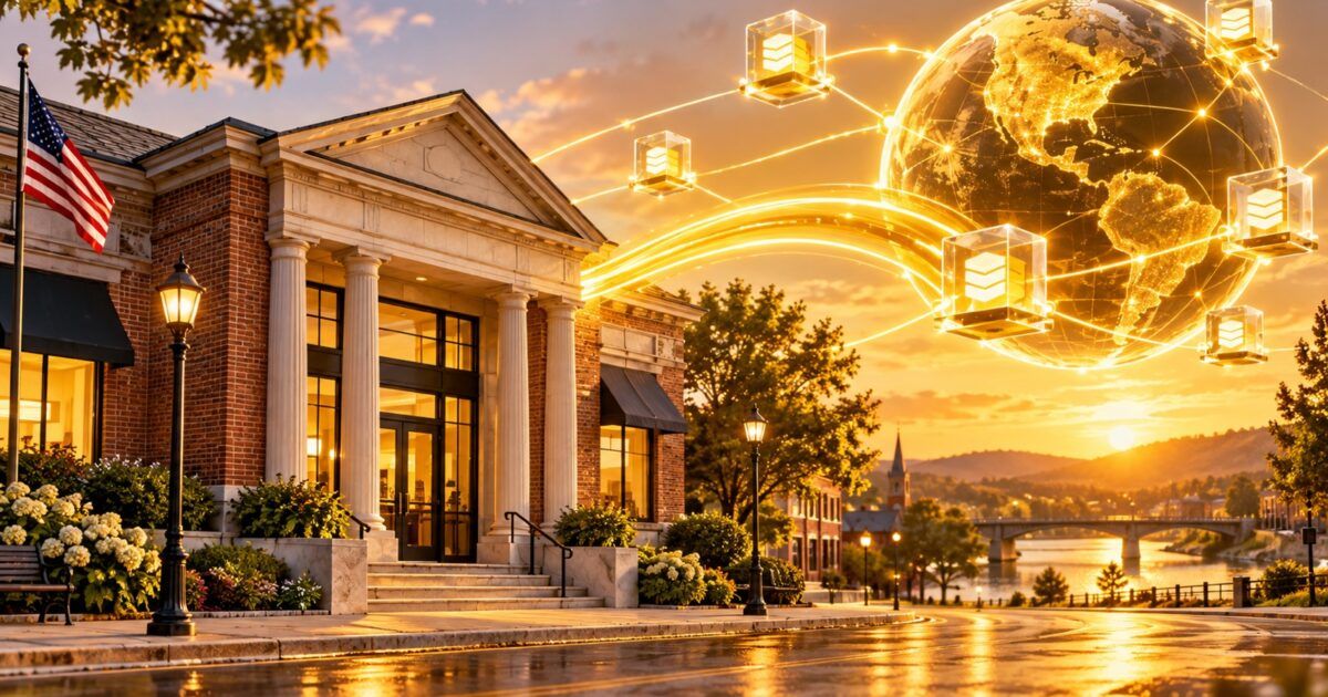A community bank connected to modern stablecoin payment rails