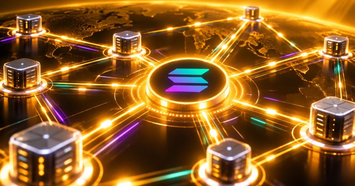 Solana validator network connected by fast timing pulses