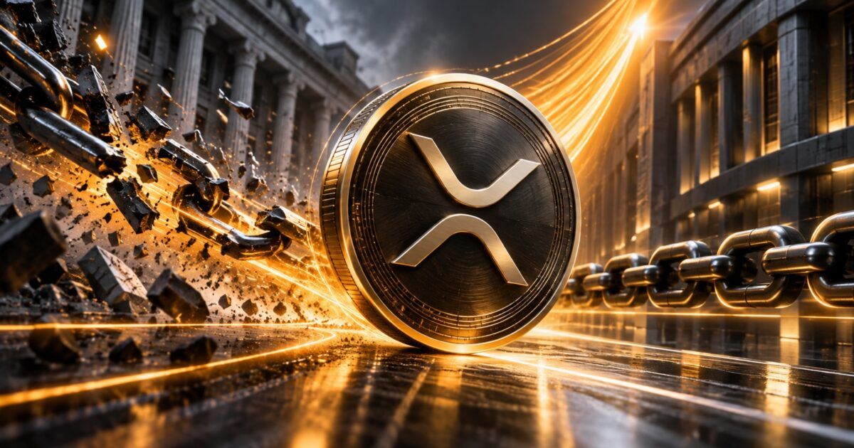 XRP coin between sharply diverging institutional market paths