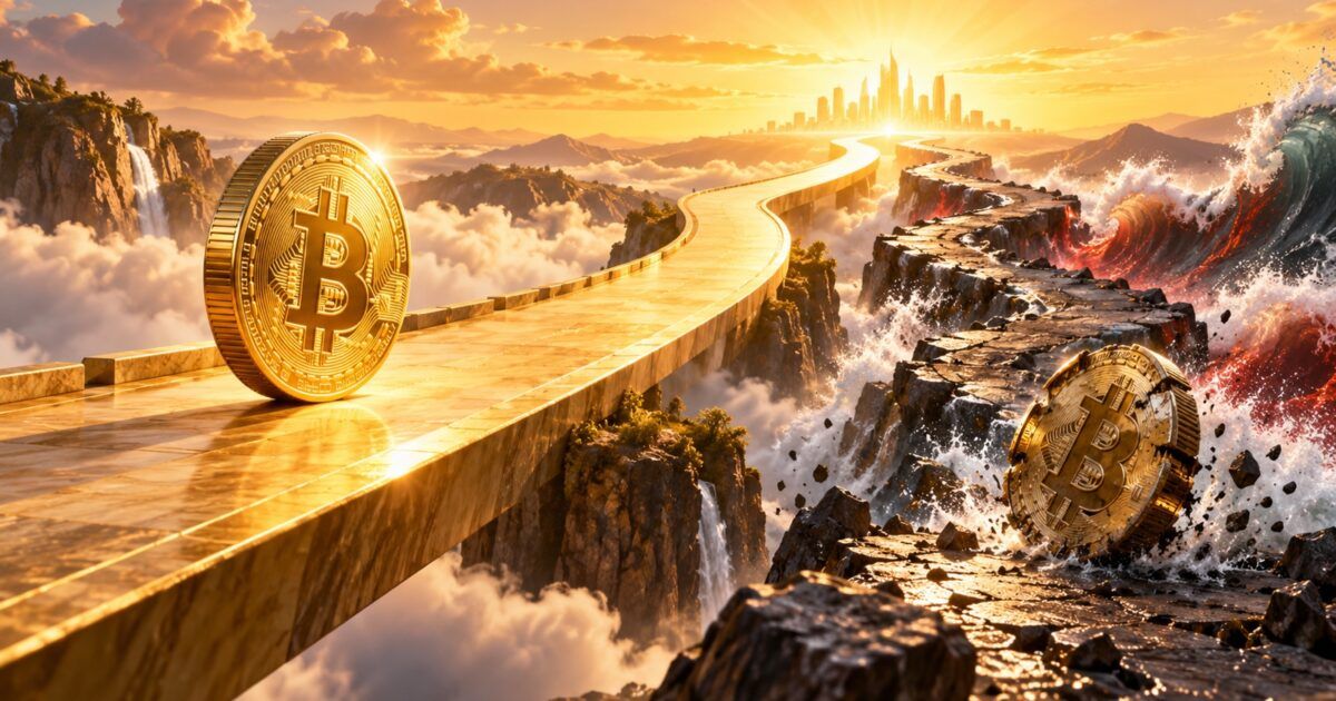 Bitcoin on a stable recovery road beside a battered leveraged route