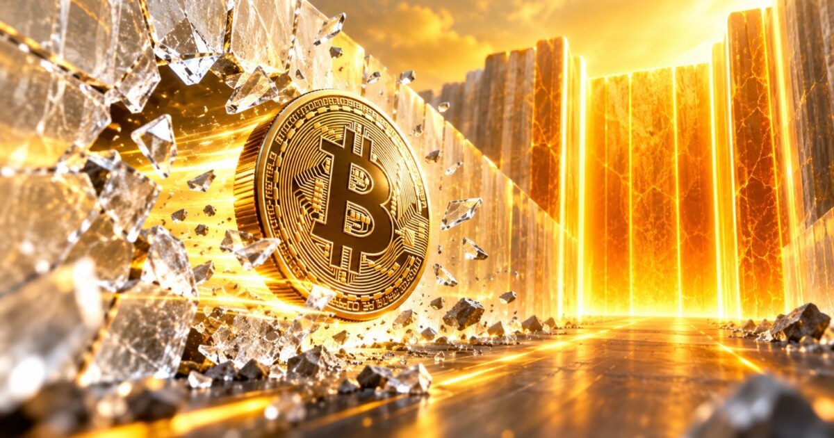 Bitcoin breaking through one resistance wall toward a larger barrier