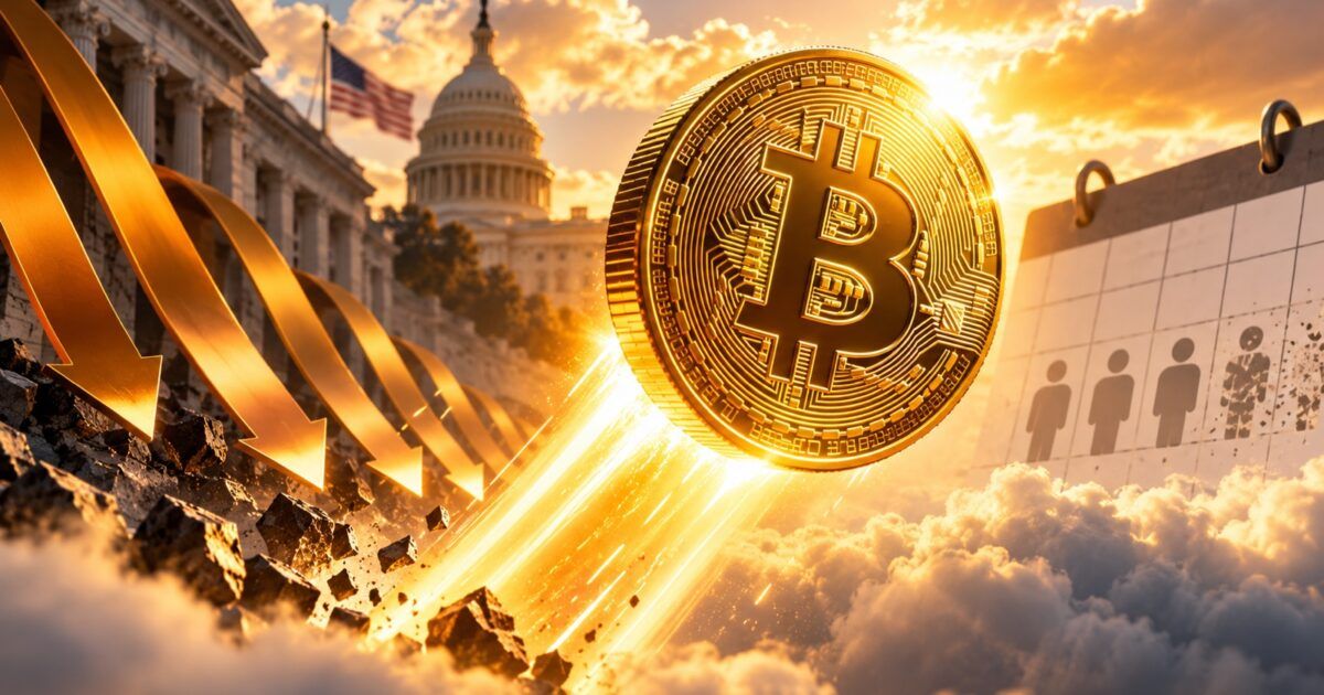 Bitcoin rising through receding market pressure after weak US jobs data lowered Treasury yields