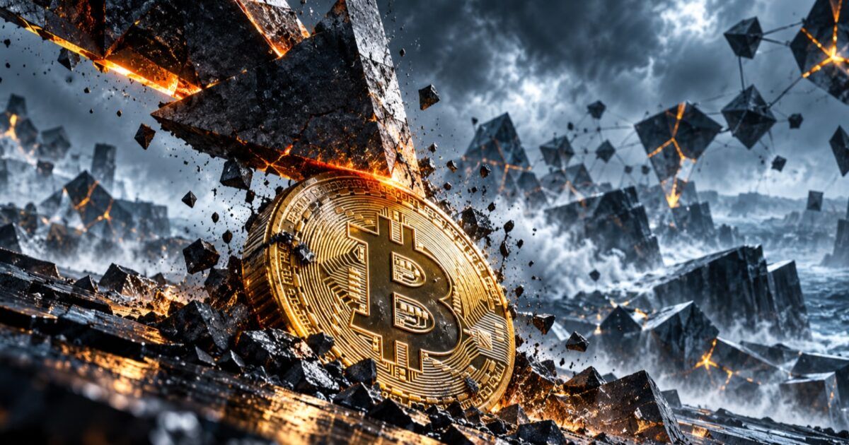 Bitcoin under pressure in a fractured stormy crypto market