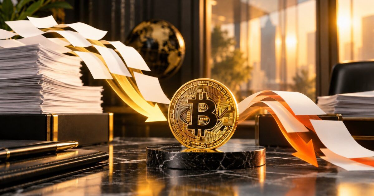 Bitcoin token between opposing institutional fund-flow streams