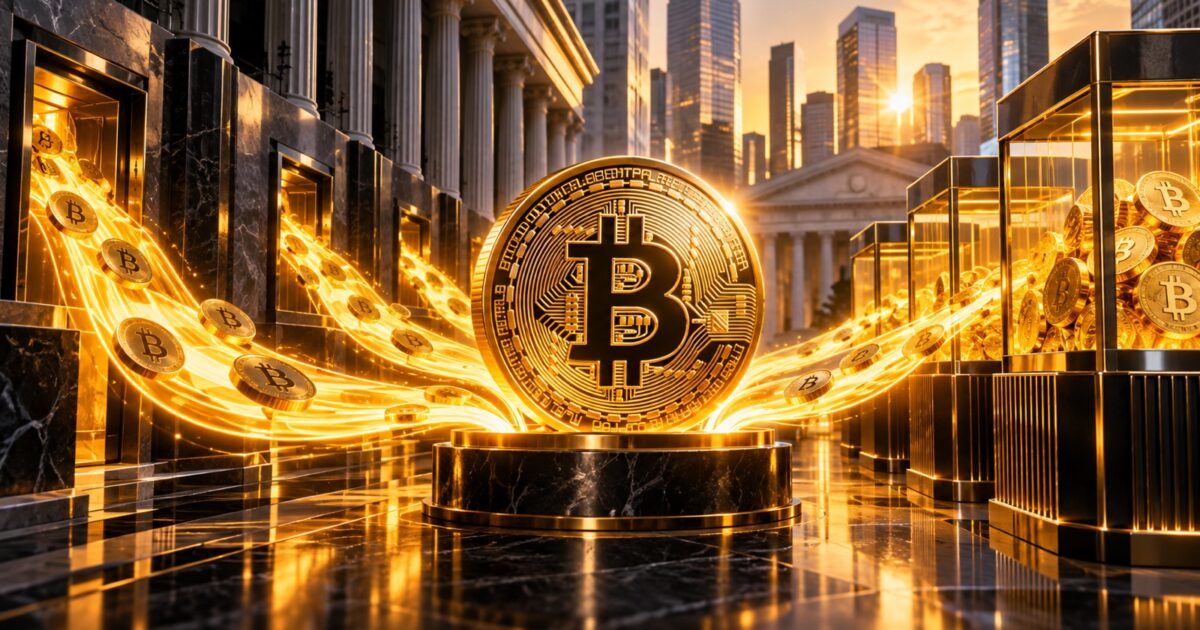 Bitcoin surrounded by bright institutional capital flows
