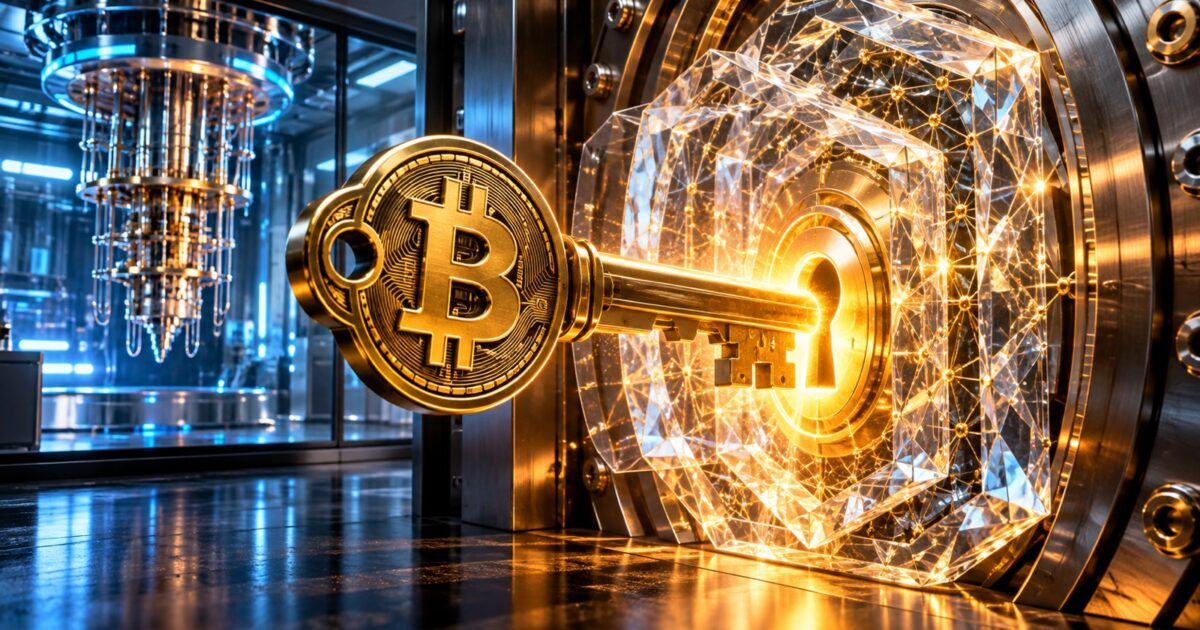 Bitcoin key entering a quantum-resistant security vault