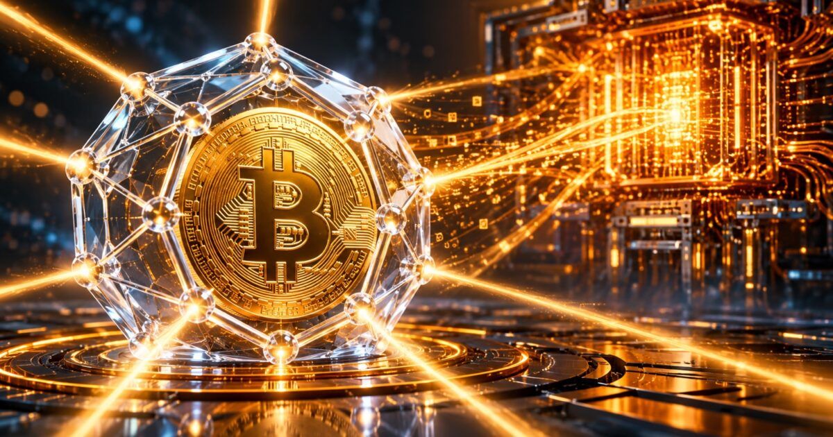 Bitcoin protected by a crystalline security lattice as quantum computing approaches