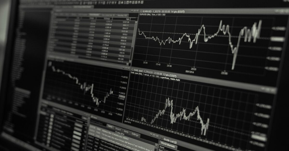 Crypto market analysis across multiple trading screens