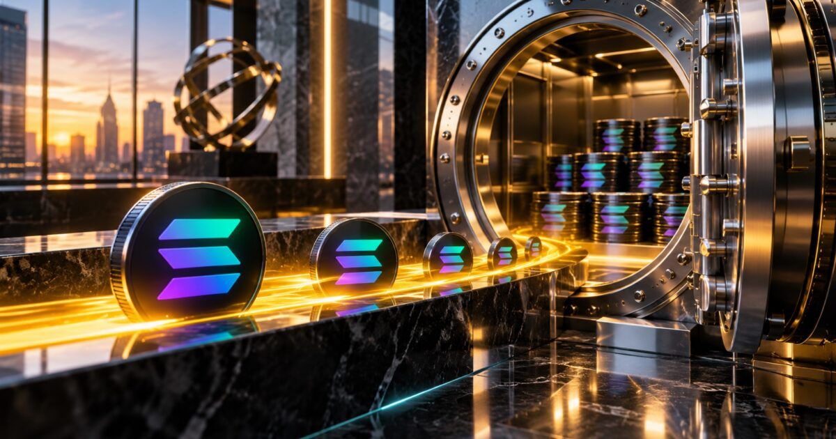 Solana-inspired assets moving into an institutional treasury vault