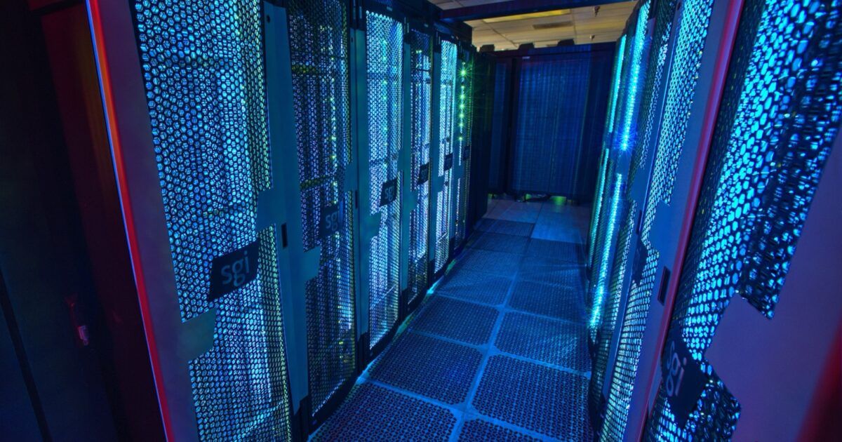 Public-domain NASA supercomputer infrastructure illustrating Ethereum validator capacity testing