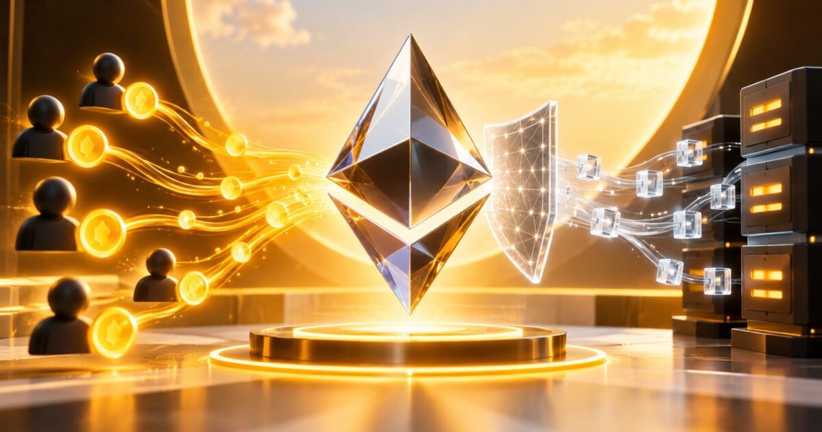 Ethereum symbol between private payment credits and protected API access paths