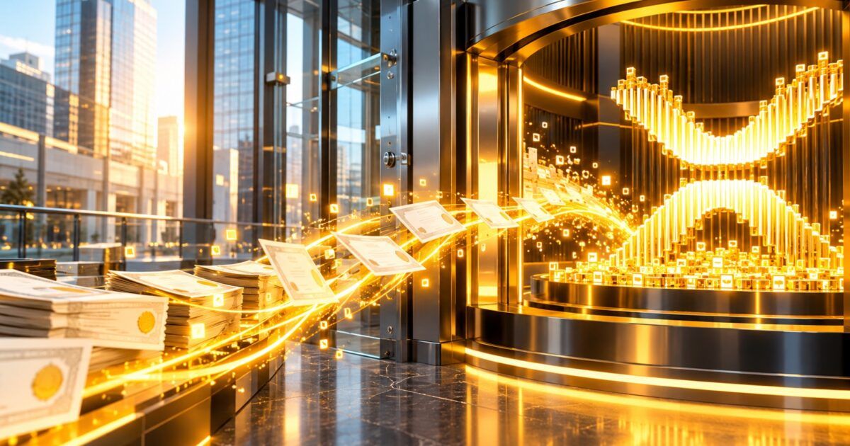 Institutional capital flowing into an XRP treasury vault