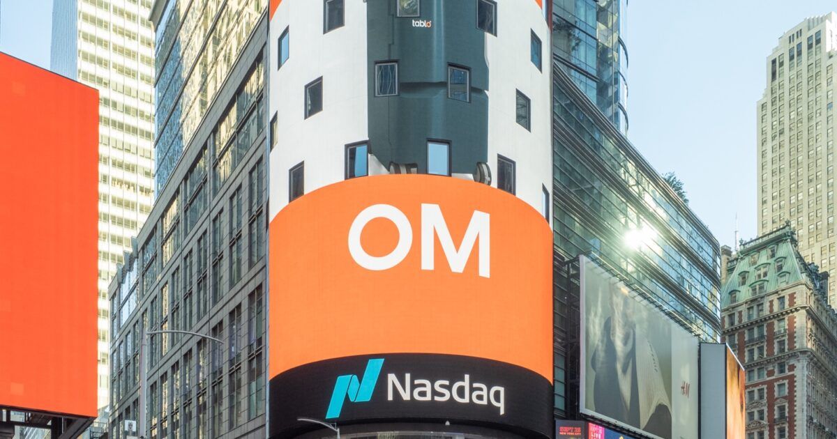 Nasdaq MarketSite in Times Square ahead of Evernorth’s expected XRPN trading debut