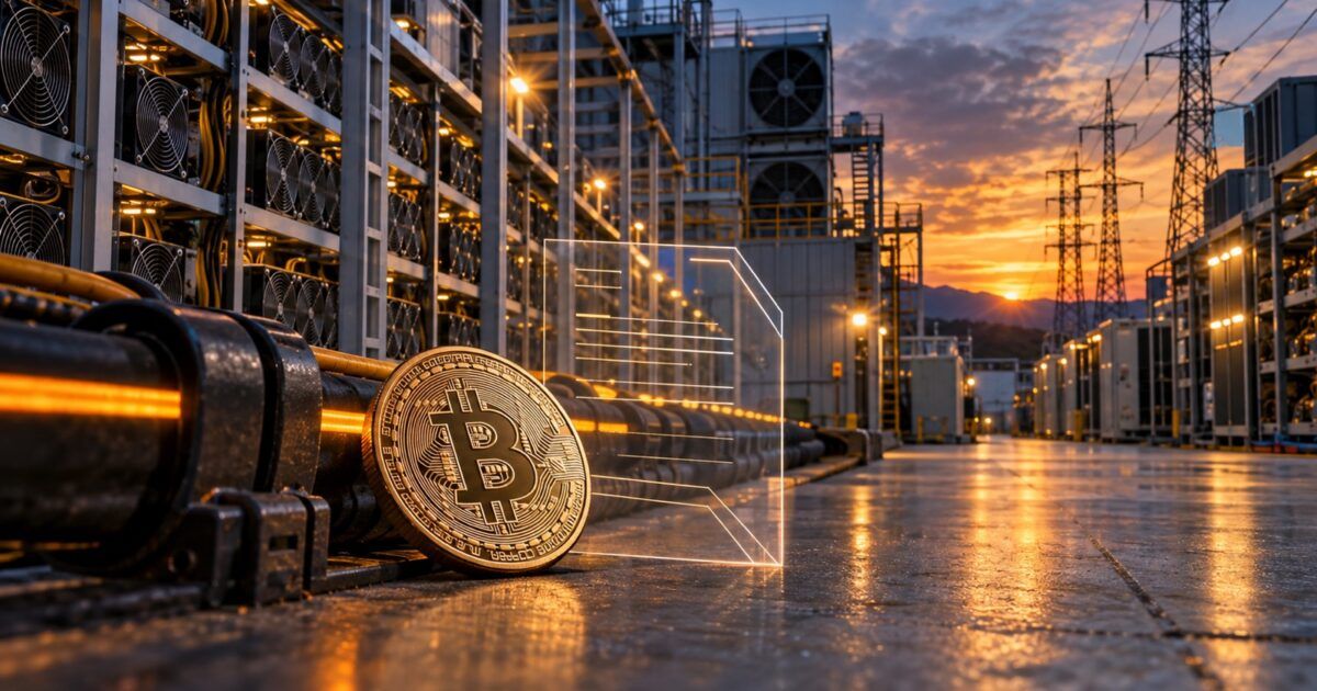 Bitcoin mining facility illustrating hashrate delivery and financing risk